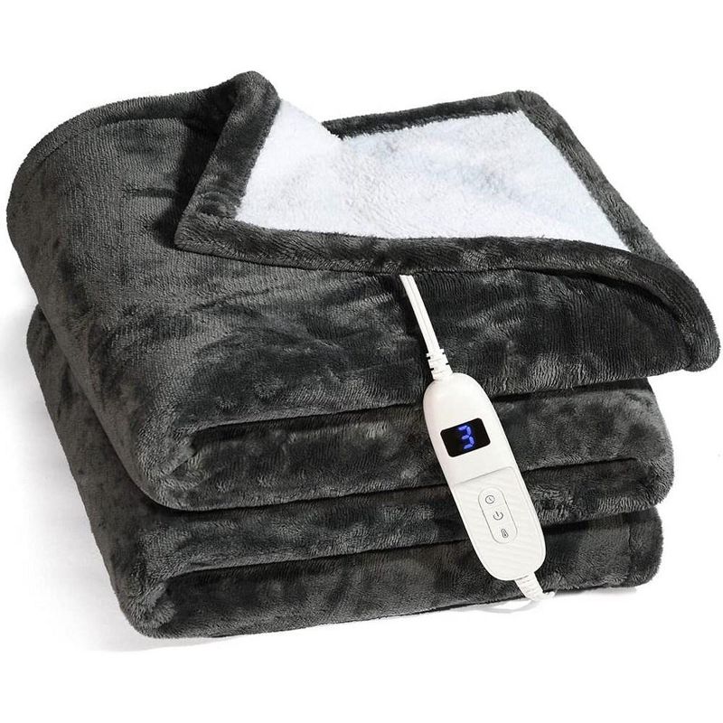 Heated Blanket with Hand Controller - Machine Washable Electric Blanket with 10 Heating Settings and auto Shut-Off (50 x 60) - MedicaKingUsa, 1 of 9