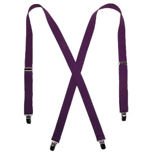 CTM Women's Elastic Clip-End 1 Inch Basic Suspenders - 1 of 4