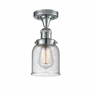 Bell - 1 Light Semi-Flush Mount In Industrial Style-9 Inches Tall and 5 Inches Wide - 1 of 1