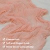 Unique Bargains Light Elegant Romantic Sheer Rustic Gauze Table Decoration Runner 2 Pcs - 3 of 4