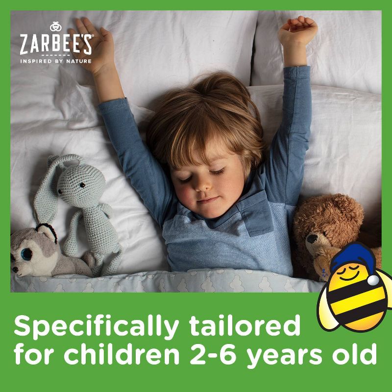Zarbee&#39;s Kids Cough + Mucus Nighttime with Honey, Ivy leaf, Zinc &#38; Elderberry - Mixed Berry - 4 fl oz, 5 of 10