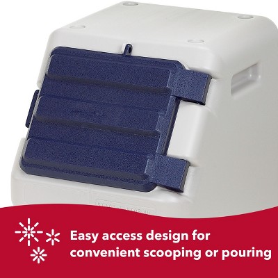 Small Blue BPA-Free Plastic Pet Food Storage Unit