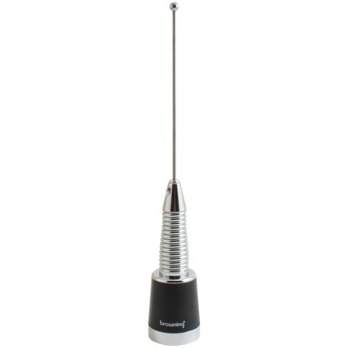 Browning BR-158-S 200-Watt Pretuned Wide-Band 144 MHz to 174 MHz 2.4-dBd-Gain VHF Silver Antenna with Spring and NMO Mounting - image 1 of 1