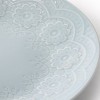 Gibson Hometrends Alemany 10.6 Inch Round Stoneware Dinner Plate Set in Aqua - 4 of 4