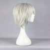 Unique Bargains Women's Halloween Wigs 13" with Wig Cap White - 3 of 4