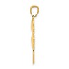 Black Bow Jewelry 14k Yellow Gold Polished Heart Leaf Clover Pendant, 17mm (5/8 inch) - 2 of 4