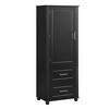 NicBex Tall Freestanding Bathroom Storage Cabinet, Modern 2-Drawer Design with Adjustable Shelf, Space-Saving Vertical Storage - 4 of 4