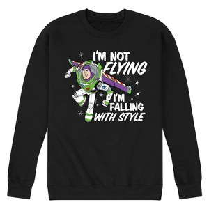Men's - Disney - I'm Not Flying Graphic Fleece Sweatshirt - 1 of 4