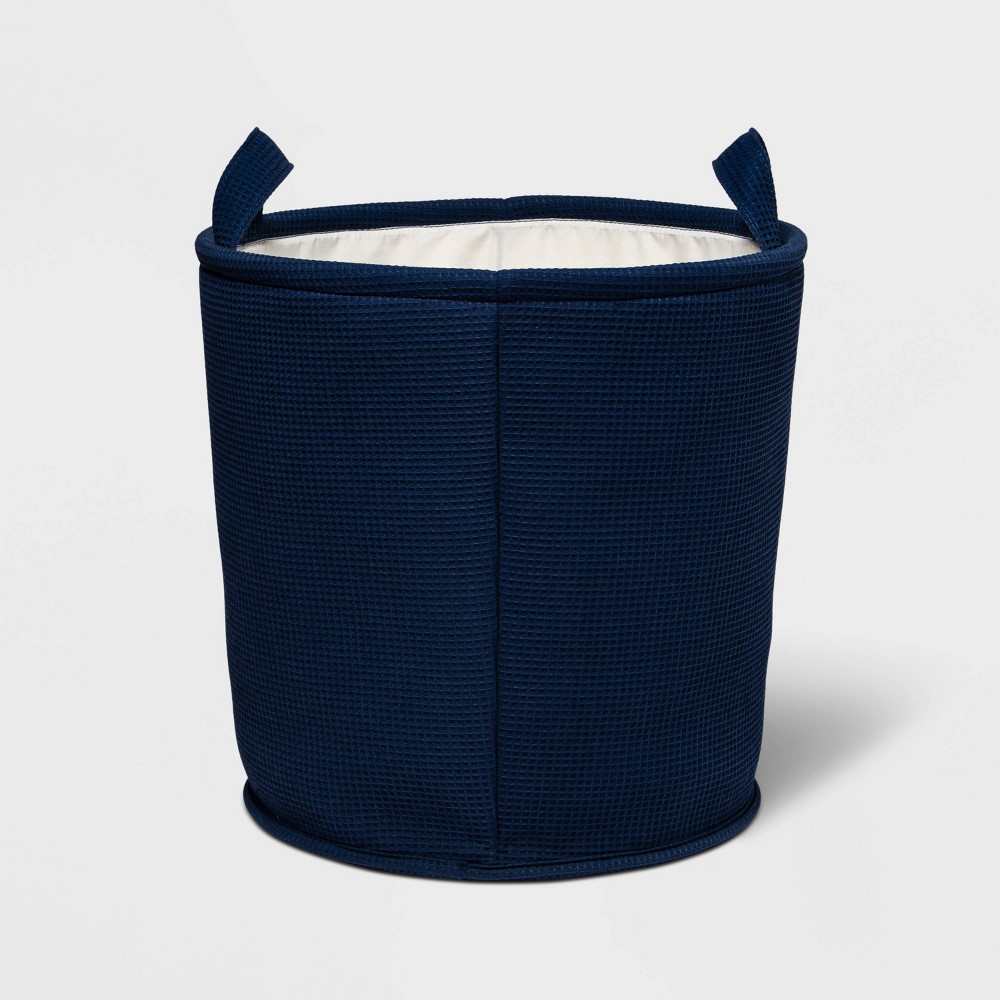 Extra Large Waffle Storage Basket Navy - Pillowfort