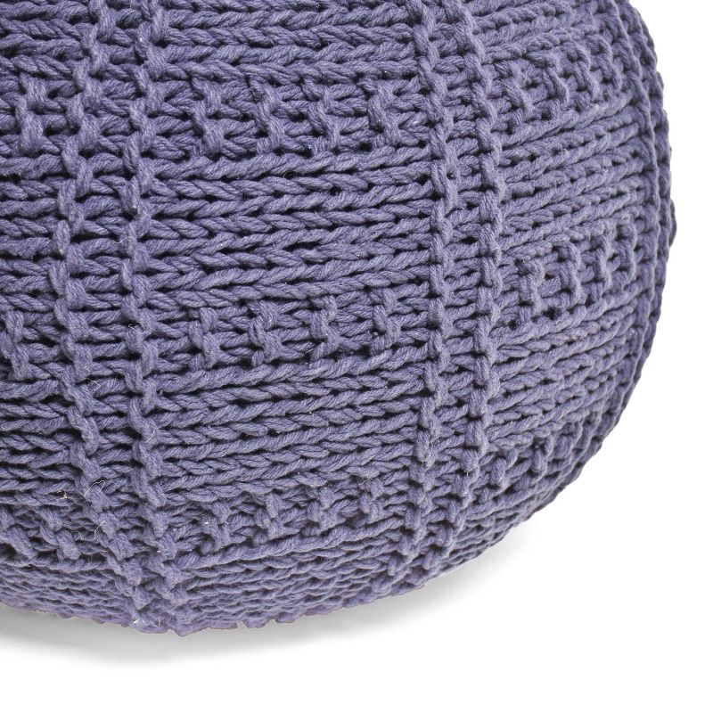 Yuny Handcrafted Modern Fabric Pouf - Christopher Knight Home, 5 of 9