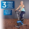 Stamina Products 15-1308 Upright Adjustable Magnetic LCD Stationary Exercise Bike With Pulse Sensors And 3 Levels Of Guided Online Workouts, Black - 3 of 4