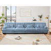 4-Seater Chenille Cloud Sectional Sofa,Modular Deep Seat Couch, Comfy Upholstered Sofa with Bolster Arms for Living Room, Apartment-Tanpinhause - 3 of 4