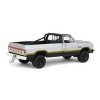 Greenlight 1/64 Silver & Black 1992 Dodge Ram 1st Generation Lifted Pickup Truck Outback Toys Exclusive 51385-B - 3 of 4