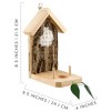Uncle Dunkels Backyard Hummingbird Nester; Rustic Handmade Hummingbird Nest Builder - 3 of 4