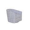Set of 2 Liria Wooden Upholstered Barrel Chair for Livingroom with Metal Swivel Base | ARTFUL LIVING DESIGN - 4 of 4
