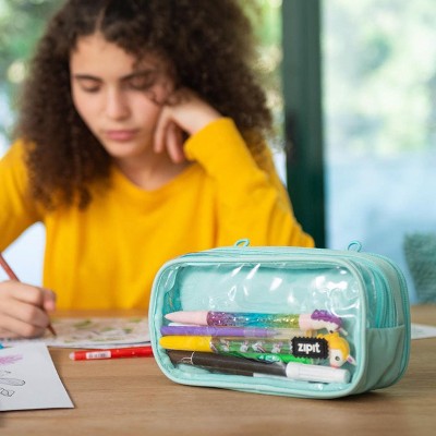 ZIPIT Half & Half Pencil Case, Mint