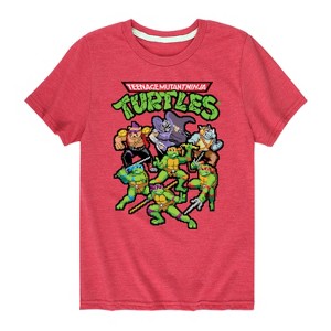 Boys' - Teenage Mutant Ninja Turtles - Pixel Gaming Group Short Sleeve Graphic T-Shirt - 1 of 4