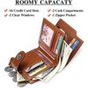 FATMOON Wallet for Women - RFID Blocking Bifold Leather Wallet with 16 Card Slots & Zipper Pocket,Easy-to-Use - 2 of 4
