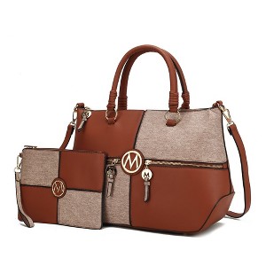MKF Collection Maji Fashion Women’s Satchel Handbag with wristlet wallet by Mia K - 1 of 4