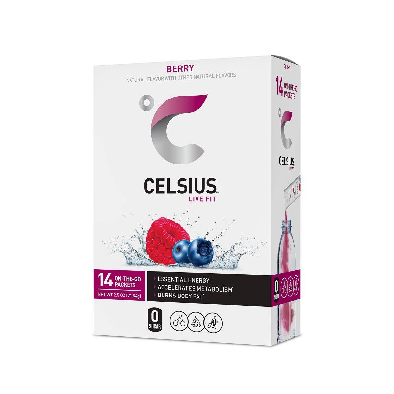 Celsius Berry Powder Sticks - 14pk, 1 of 8