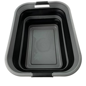 SAMMART Collapsible Plastic Laundry Basket 42L (11 Gallon) - 1 of 4