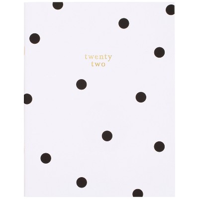 2022 Planner Large Monthly Stitched White with Large Black Dots - Sugar Paper Essentials