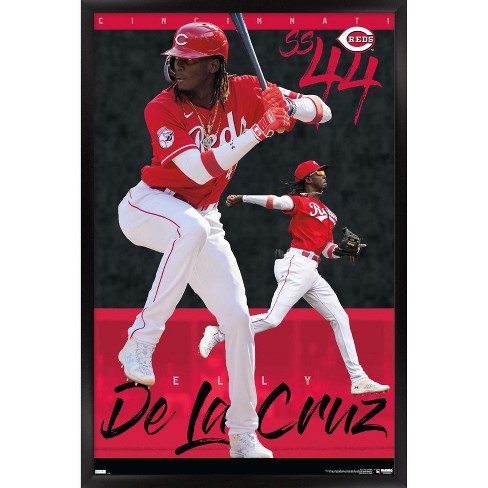 Trends International Mlb Cincinnati Reds - Elly De La Cruz 23 Framed Wall  Poster Prints Black Framed Version 22.375 X 34 : Target