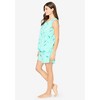 Dreams & Co. Plus Size 2-Piece Sleeveless Tee And Shorts PJ Set - 4 of 4