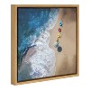 16" x 16" hi summer (Beach) Framed Canvas Wall Art - Amanti Art: Modern Style, Polystyrene Frame, Ocean Photography - 2 of 4