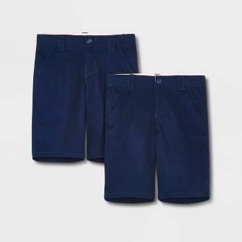 Girls' 2pk Uniform Chino Shorts - Cat & Jack™ Blue