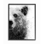 Stupell Industries Forest Bear Watercolor Wild Animal Black White