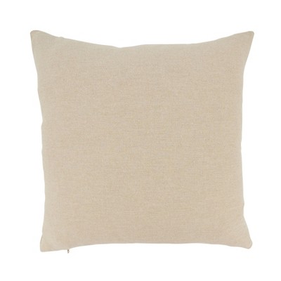 Beige and White Cotton Nautical Helm Euro Pillow Cover