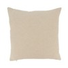 Saro Lifestyle Helm of Adventure Down Filled Throw Pillow, Beige, 18"x18" - 2 of 3