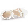 Allegra K Women's Flip Flops Chunky Heel Lace Up Heels Thong Sandals - 4 of 4