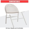 2/4/6 Pack Padded Folding Chairs, PU Leather Upholstered Foldable Chairs Set, Portable High Back Chairs for Office, Party, Dining Room - 4 of 4