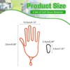 Unique Bargains Plastic Golf Gloves Stretcher with Aluminum Alloy Hanging Hooks 4 Pcs - 2 of 4