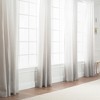 Chanasya 2pk Gradient Ombre Faux Belgian Flax Semi Sheer Window Curtain Panels - Set of 2 - 2 of 4