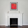 30" x 33" Fan Fire by Charlotte Johnstone Wood Framed Wall Art Print - Amanti Art: Giclee, Modern Decor - 4 of 4