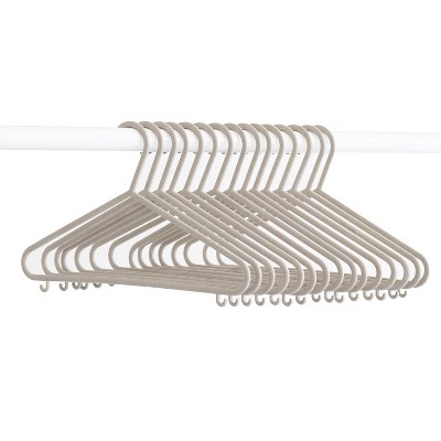 Eco-Friendly Wheat Straw Beige Children's Clothes Hangers, Pack of 30