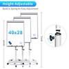 Maxtek Adjustable Height Magnetic Mobile Whiteboard with Flipchart Hooks for Office, Home, Classroom - 4 of 4