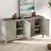 Okak Vintage Sideboard Buffet, Storage Cabinet with 4 Doors & 2 Drawers, Coffee Bar Cabinet for Kitchen Living Room Bedroom - 3 of 4