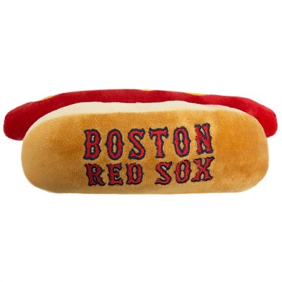 Pets First Boston Red Sox Hamburger Dog Toy, Medium