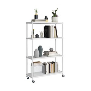Seville Classics HOME 4-Tier Steel Shelving with Shelf Liners, 36" W x 14" D x 56.5" H - 1 of 4