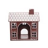 Transpac Metal 9.25 in. Multicolor Christmas Gingerbread House - 2 of 4