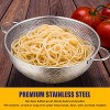 Micro-Perforated Metal Colander Strainer with Handle for Kitchen/Draining Pasta/Rinsing Vegetables Fruits - 4 of 4