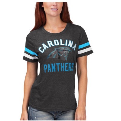 G-III Sports Womens Carolina Panthers Embellished T-Shirt
