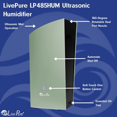 Graphite Ultrasonic Humidifier with Automatic Shutoff