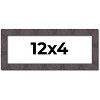 PosterPalooza | Panoramic Slim Profile Brown Picture Frame - UV Acrylic, Foam Board Backing, Hanging Hardware - 2 of 4