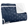 Queens University Of Charlotte Logo Dots Silky Touch Blanket White 50x60 - 3 of 4