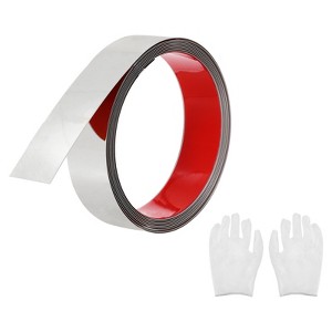 Unique Bargains Self Adhesive Waterproof Stainless Steel Wall Molding Trim with Gloves - 1 of 4